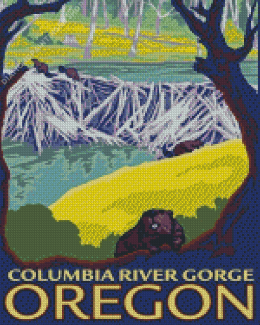 Columbia River Poster Diamond Painting