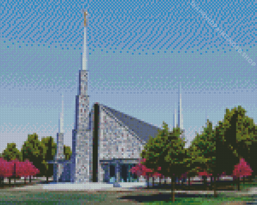 Dallas Temple Diamond Painting