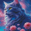 Galaxy Cat Diamond Painting