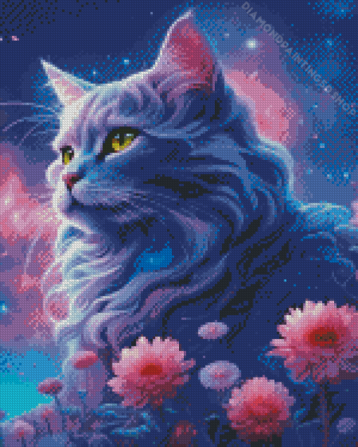 Galaxy Cat Diamond Painting