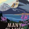 Glacier Park Poster Diamond Painting