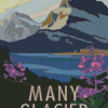 Glacier Park Poster Diamond Painting