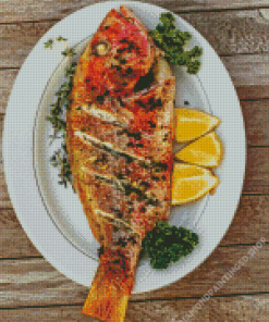 Grilled Snapper Diamond Painting