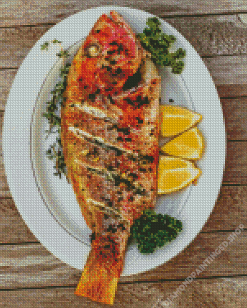 Grilled Snapper Diamond Painting