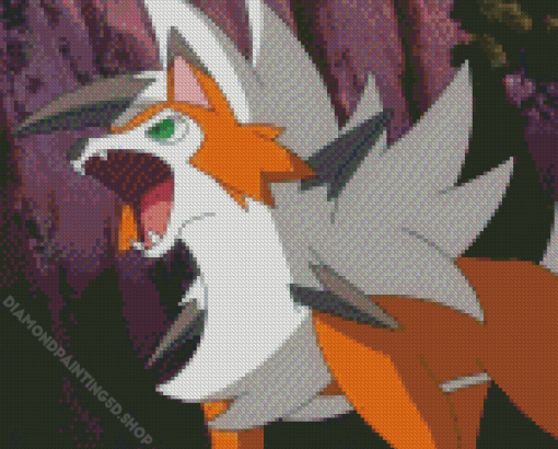 Lycanroc Diamond Painting