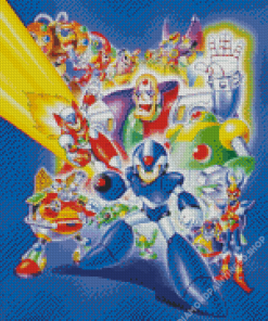 Mega Man X Game Diamond Painting