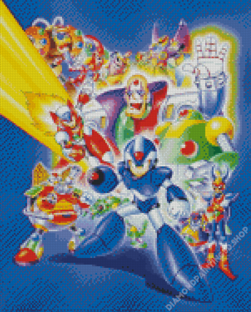 Mega Man X Game Diamond Painting