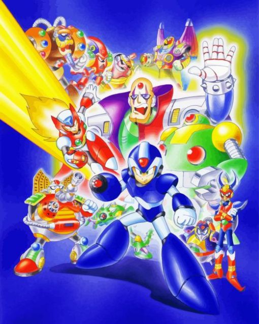 Mega Man X Game Diamond Painting