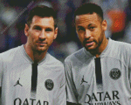 Messi And Neymar Diamond Painting