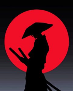 Ninja Silhouette Diamond Painting