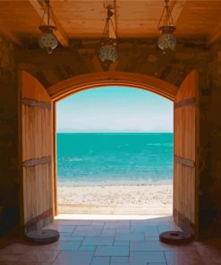 Door To Sea Diamond Painting