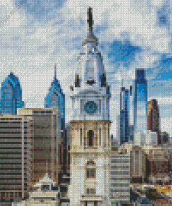 Philadelphia Skyline Diamond Painting