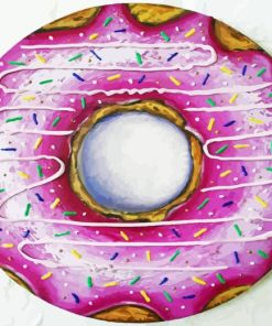 Pink Donut Diamond Painting