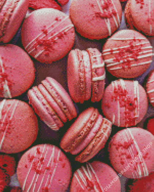 Pink Macarons Diamond Painting