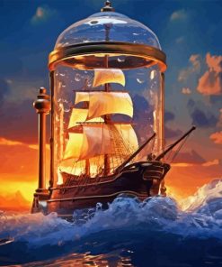 Pirate Ship Diamond Painting