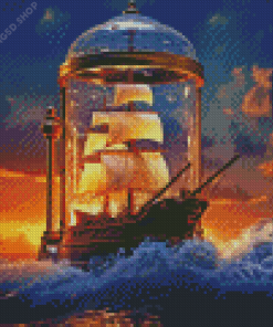 Pirate Ship Diamond Painting