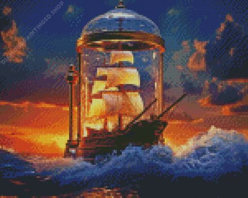 Pirate Ship Diamond Painting