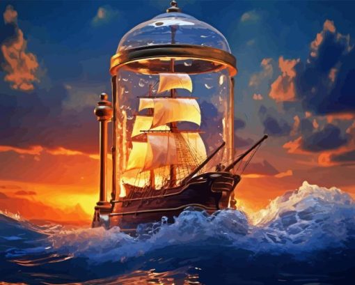 Pirate Ship Diamond Painting