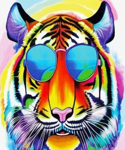 Pop Art Tiger Diamond Painting