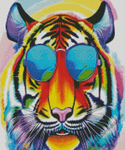 Pop Art Tiger Diamond Painting