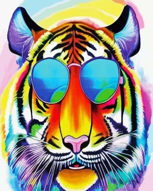 Pop Art Tiger Diamond Painting