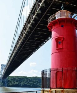 Red Lighthouse Diamond Painting