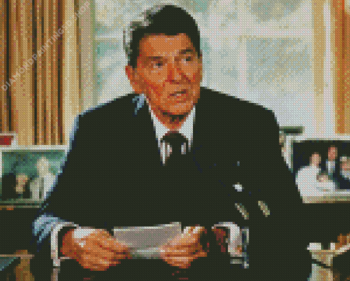 Ronald Reagan Diamond Painting