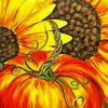 Sunflowers And Pumpkin Diamond Painting