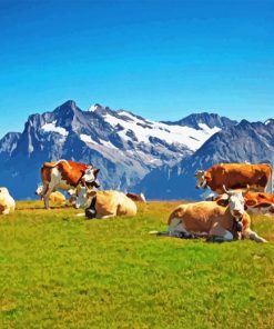 Swiss Cow Diamond Painting