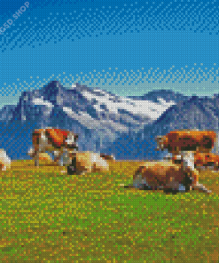 Swiss Cow Diamond Painting