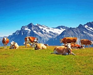 Swiss Cow Diamond Painting