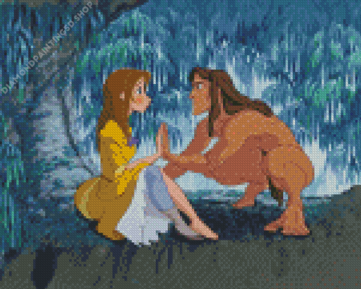 Tarzan And Jane Diamond Painting