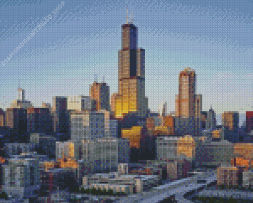 Willis Tower Diamond Painting