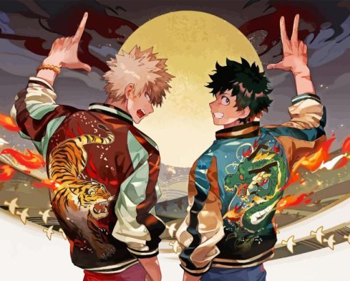 Bakugo And Deku Diamond Painting