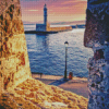 Chania Lighthouse Diamond Painting