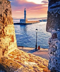 Chania Lighthouse Diamond Painting