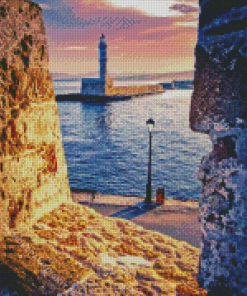 Chania Lighthouse Diamond Painting