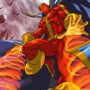 Red Tornado Diamond Painting