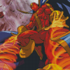 Red Tornado Diamond Painting