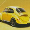 Yellow VW Beetle Diamond Painting