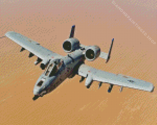 A10 Plane Diamond Painting