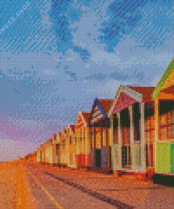 Beach Huts Diamond Painting