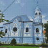 Blue Church Diamond Painting