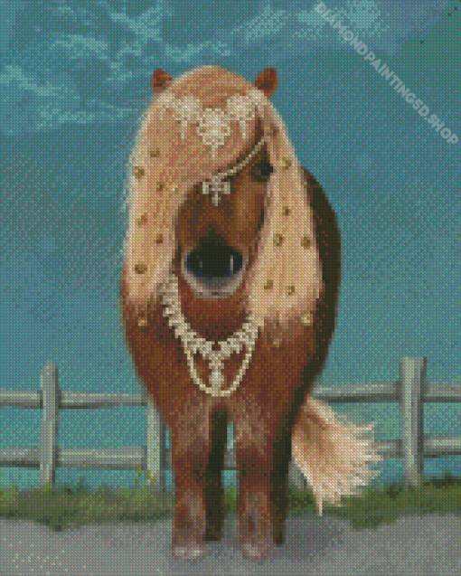 Brown Shetland Pony Diamond Painting