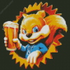 Conkers Bad Fur Day Diamond Painting