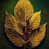 Golden Leaf Diamond Painting