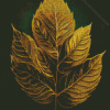 Golden Leaf Diamond Painting