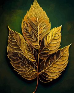 Golden Leaf Diamond Painting