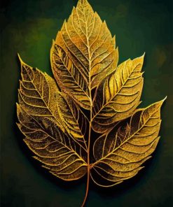 Golden Leaf Diamond Painting