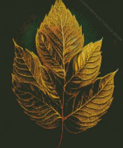 Golden Leaf Diamond Painting